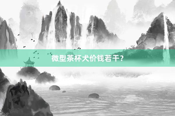 微型茶杯犬价钱若干？
